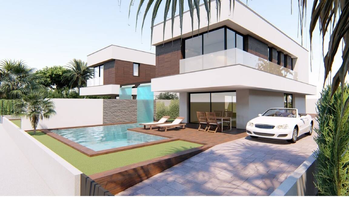 Casa d´estil modern en construcció amb piscina Empuriabrava, venda ( B )