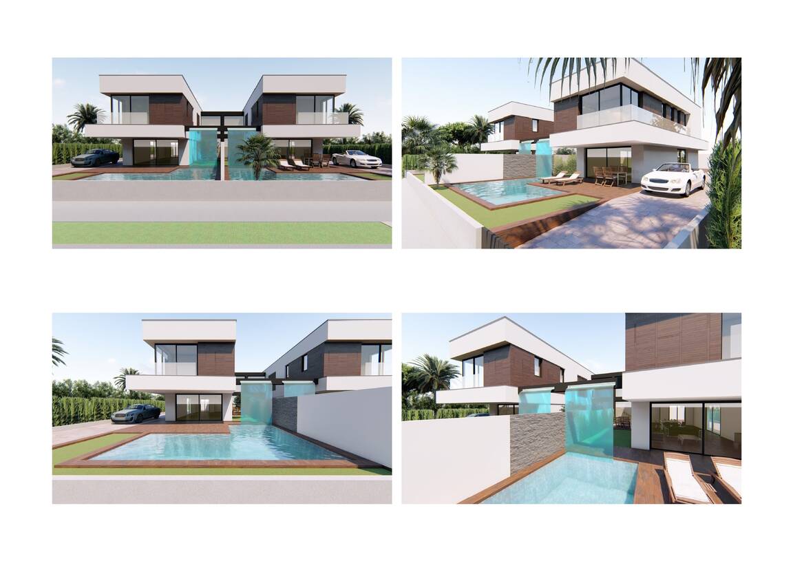 House under construction modern style with swimming pool Empuriabrava for sale ( A )